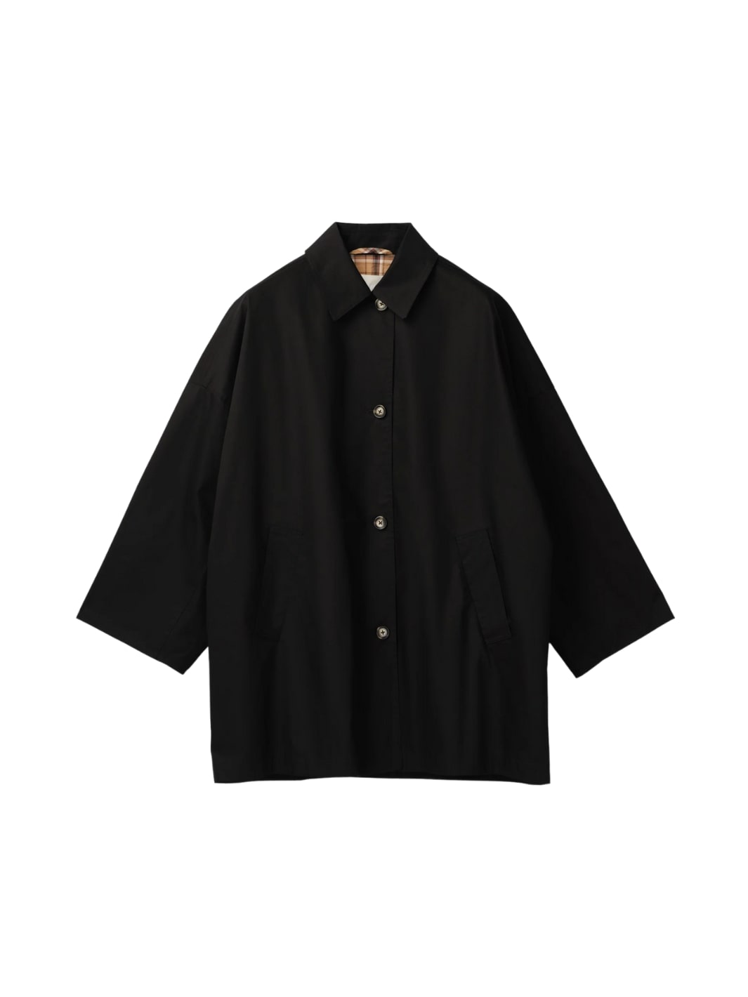 Fall Winter Spring Summer Jackets Jakke | Marine Oversized Trench Coat Jet Black