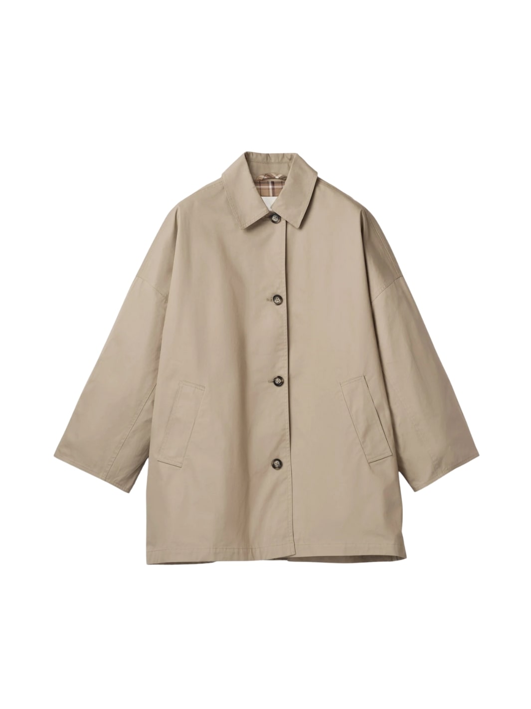 Fall Winter Spring Summer Jackets Jakke | Marine Oversized Trench Coat Khaki
