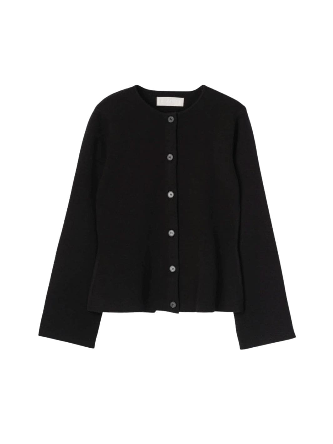 Fall Winter Spring Summer Knit Cardigan | Milano Knit Wool Blazer Jet Black