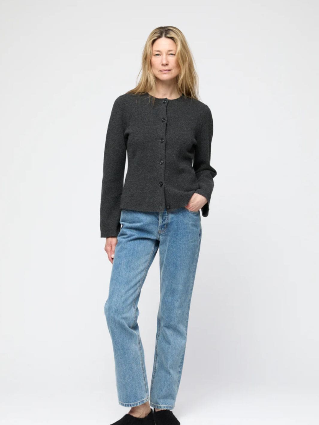 Fall Winter Spring Summer Knit Ulljakke | Milano Knit Wool Blazer Oatmeal