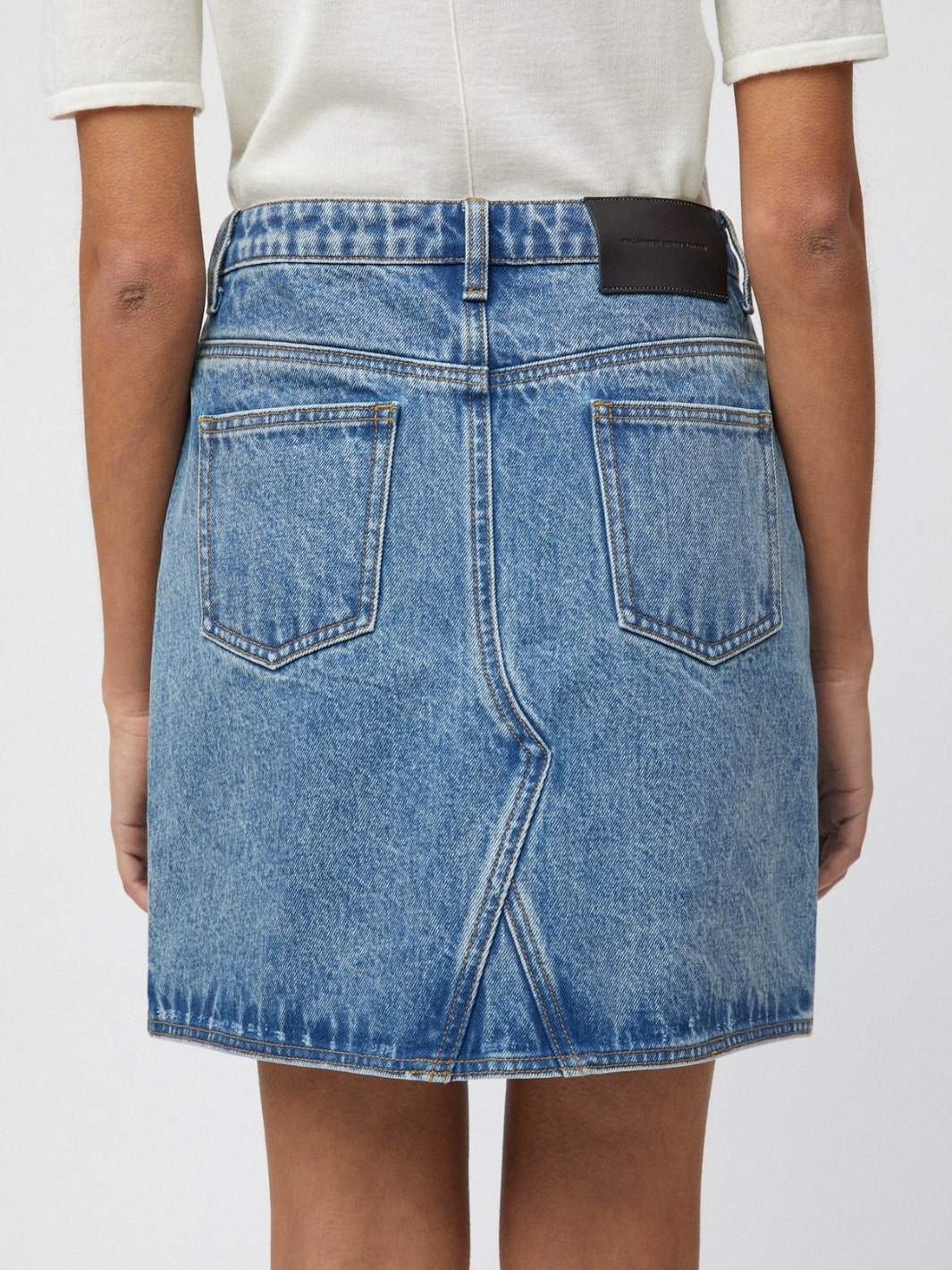 Fall Winter Spring Summer Skirts Skjørt | Salt Denim Skirt Stonewashed Blue