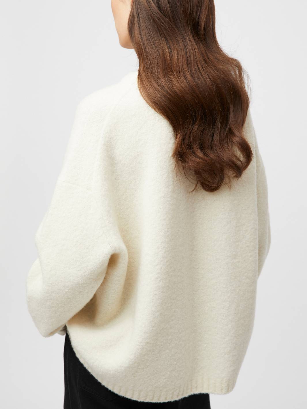 Fall Winter Spring Summer Sweaters Genser | Boucle Cocoon Roundneck Cream