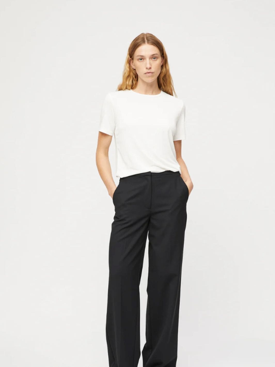 Fall Winter Spring Summer Tees & Longsleeves T-skjorte | Tina Modal Tee Bright White