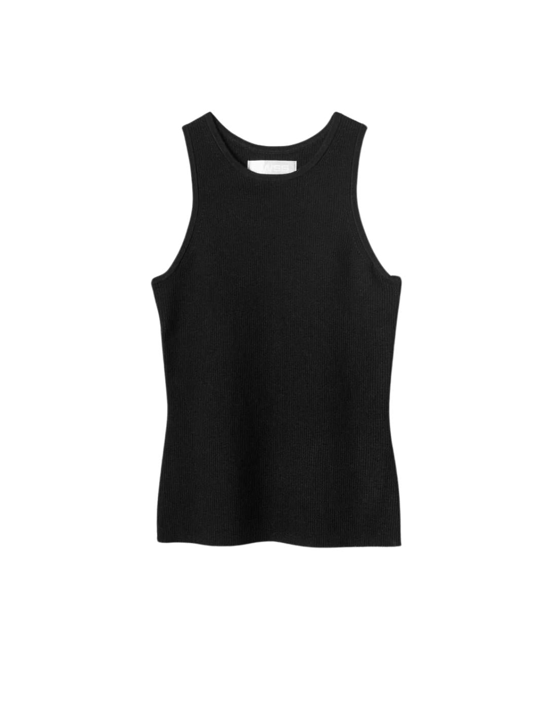 Fall Winter Spring Summer Underwear Tank top | Spark 90's Tank Top Jet Black