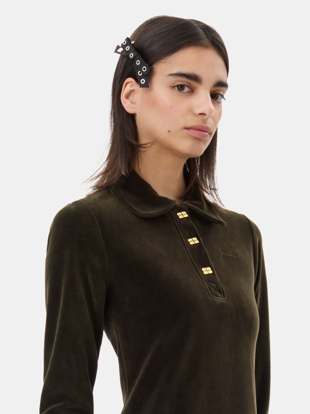Ganni Accessories Hårspenne | Eyelet Bow Barrette Nylon