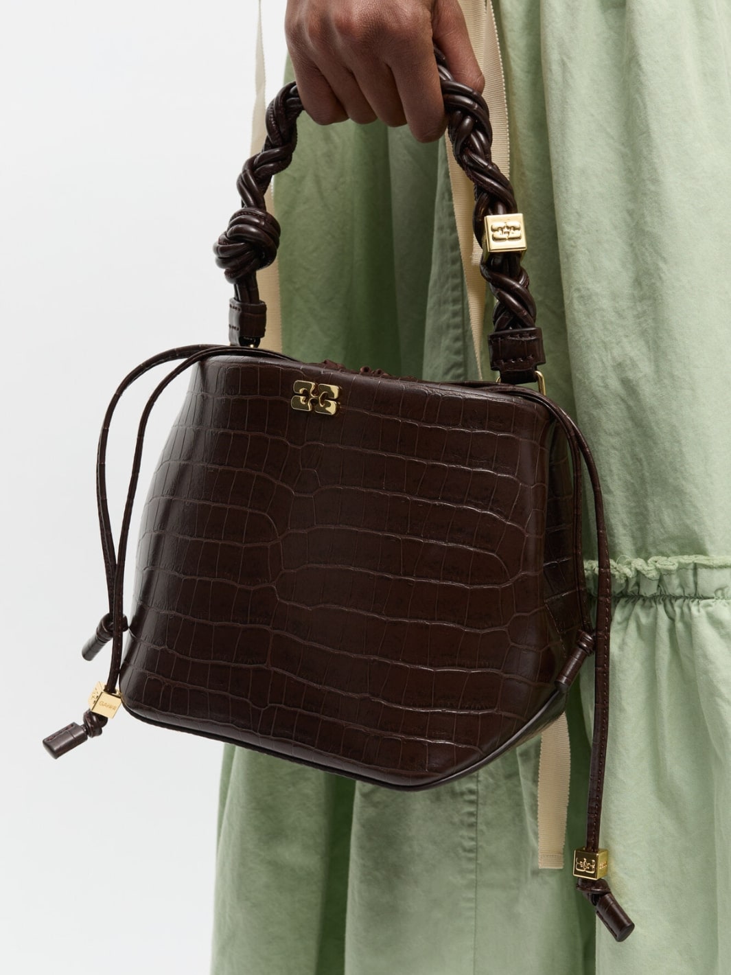 Ganni Bags Veske | Bou Bucket Bag Croco