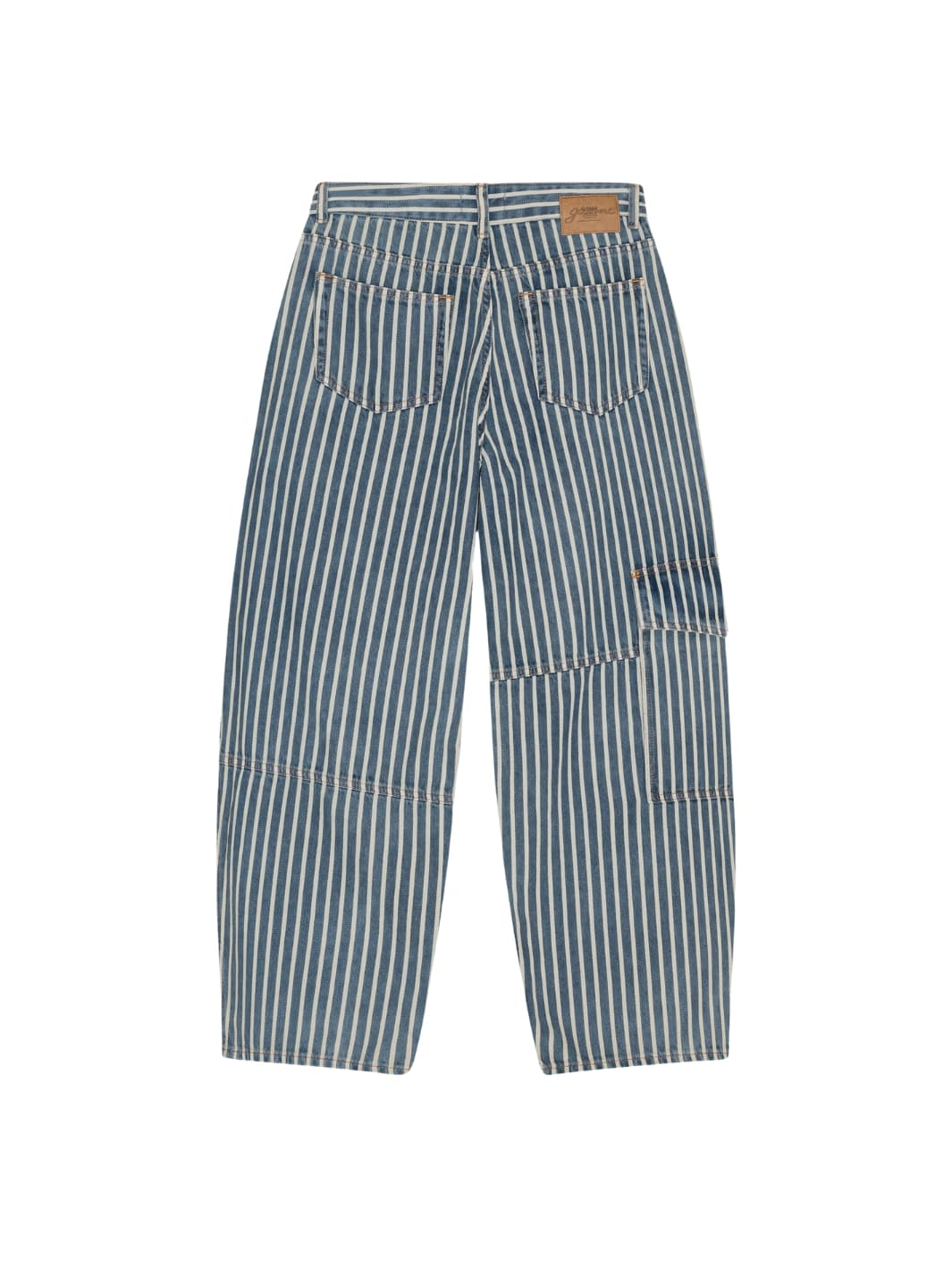 Ganni Bukser Bukse | Light Stripe Denim Carpenter Jeans