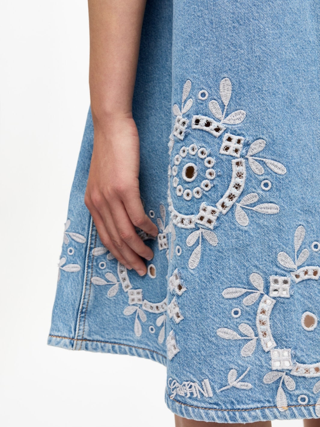 Ganni Dresses Kjole | Broderie Anglaise Mini Dress