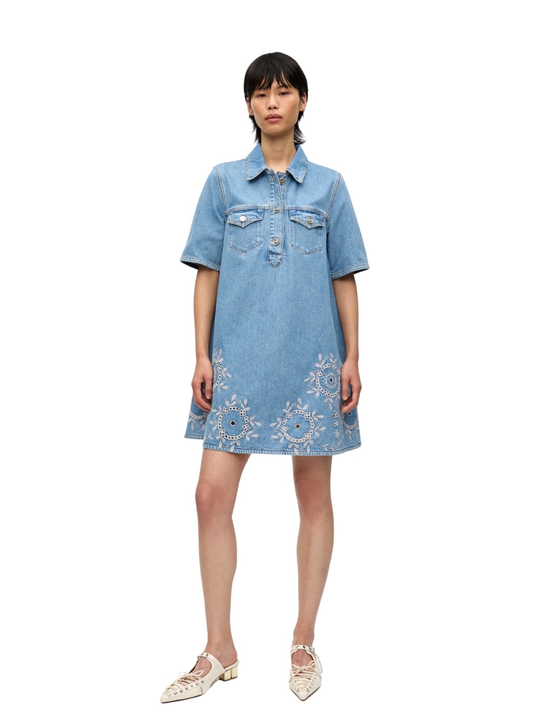 Ganni Dresses Kjole | Broderie Anglaise Mini Dress