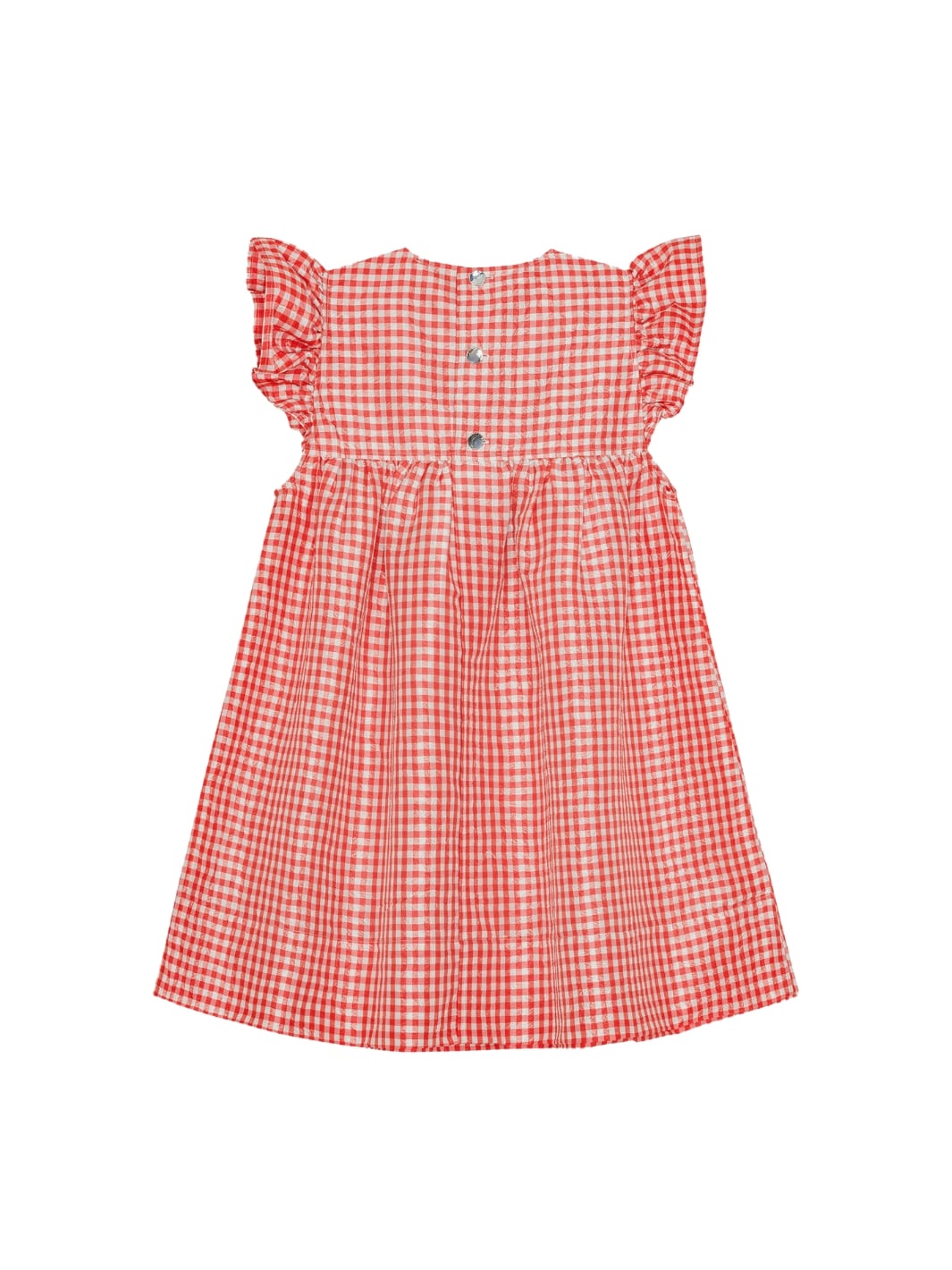 Ganni Dresses Kjole | Crinkled Check Taffeta Frill Mini Dress