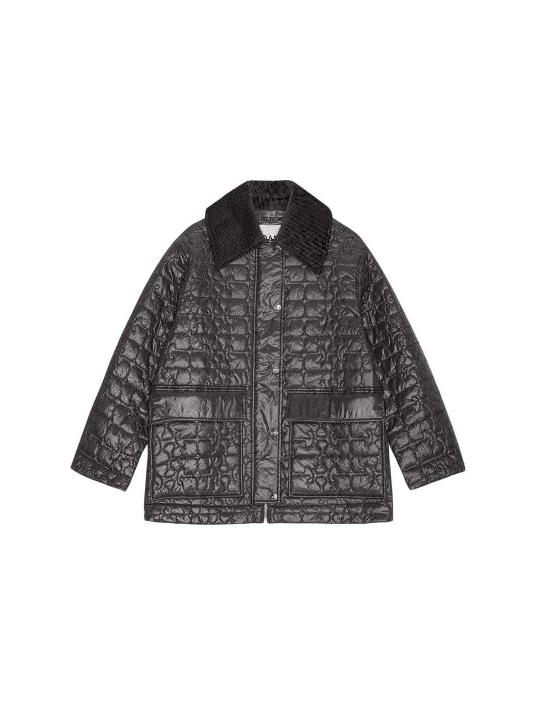Ganni Jackets Jakke | Shiny Quilt Midi Jacket