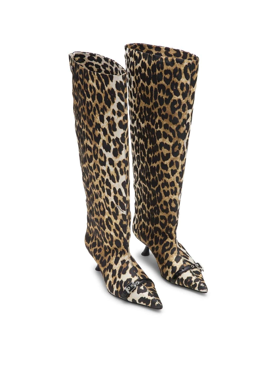 Ganni Shoes Boots | Eyelets Slouchy High Shaft Boot Satin Print