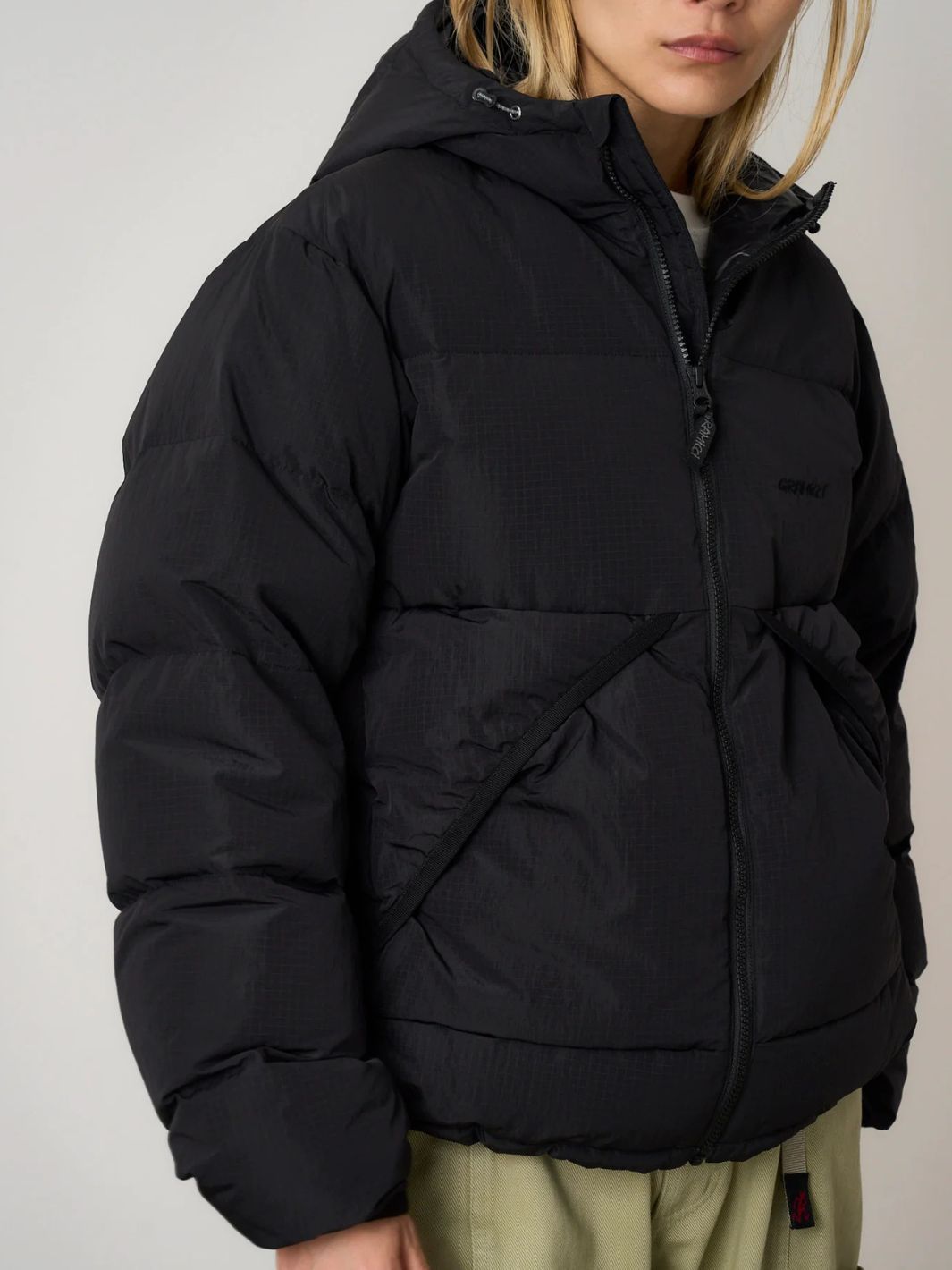 Gramicci Jackets Jakke | Down Puffer Hooded Jacket Black