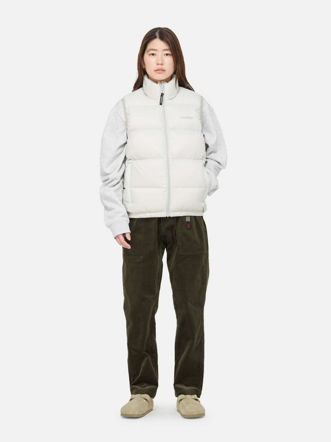 Gramicci Outerwear Vest | Down Puffer Vest Light Beige