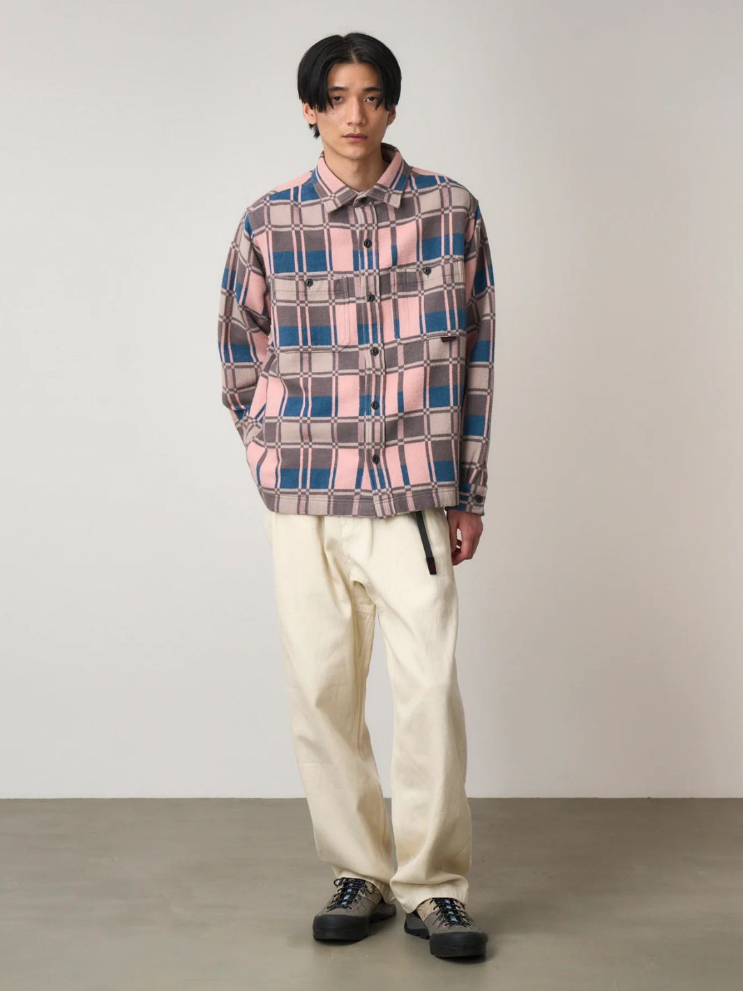 Gramicci Shirts Skjorte | Flannel Anthony Shirt Blush Check