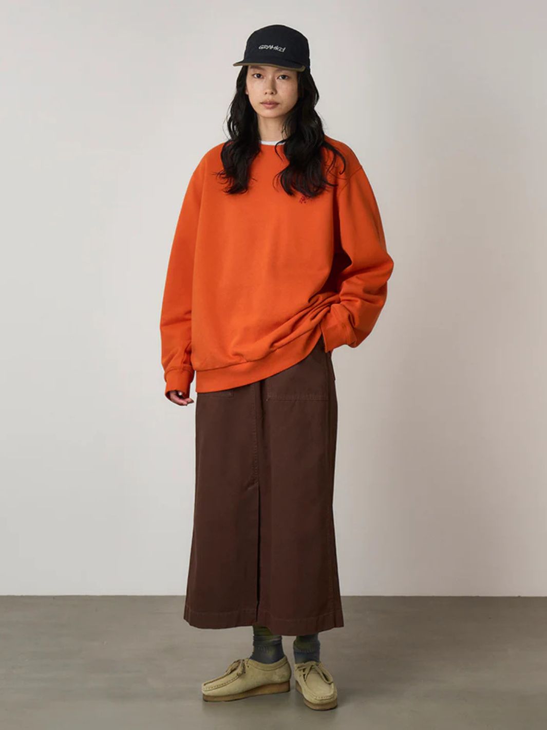 Gramicci Sweaters Genser | One Point Sweatshirt Burnt Orange