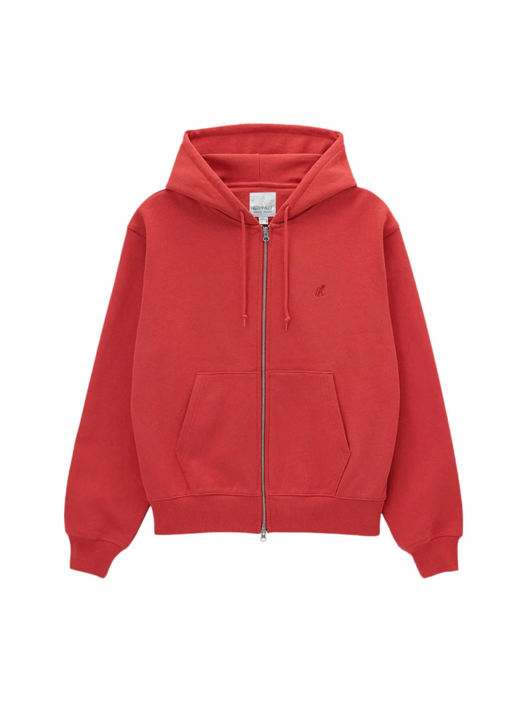 Gramicci Sweaters Genser | One Point Zip Hooded Sweatshirt Crimson Red