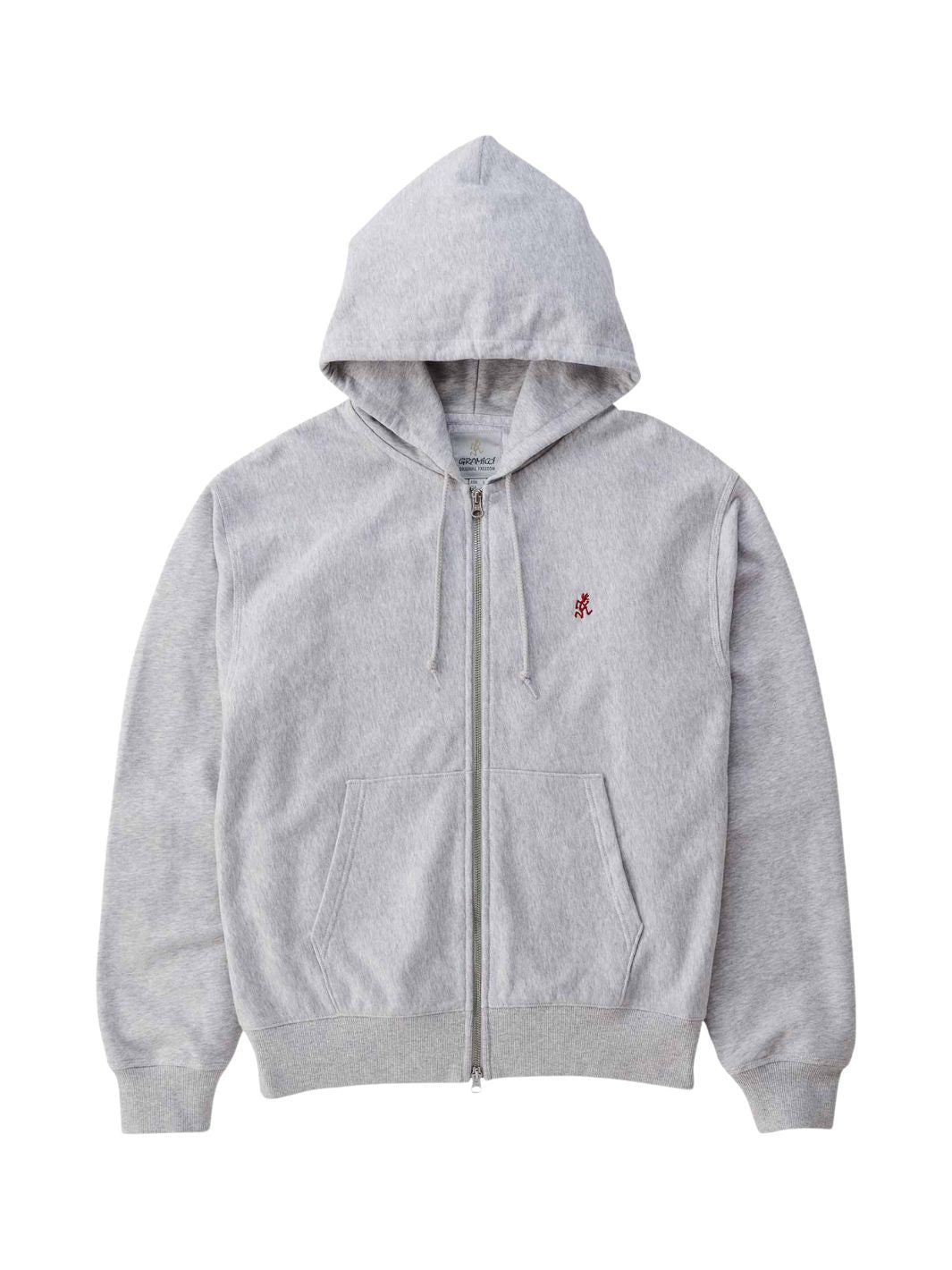 Gramicci Sweaters Genser | One Point Zip Hooded Sweatshirt Heather Ash