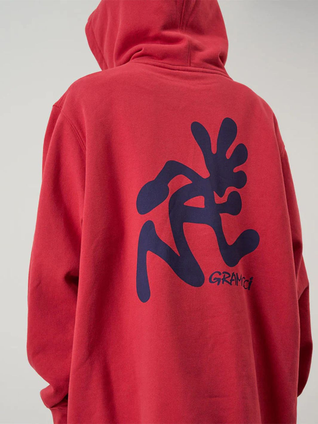 Gramicci Sweaters Genser | Running Man Hooded Sweatshirt Crimson Red
