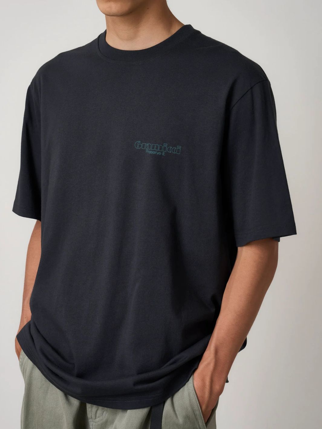 Gramicci Tees & Longsleeves Langermet | Trouttail LS Tee Vintage Black