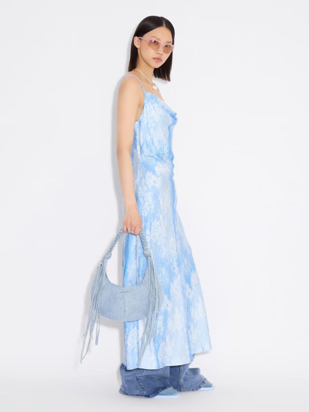 Holzweiler Bags Veske | Cocoon Denim Small Bag Lt. Blue Mix