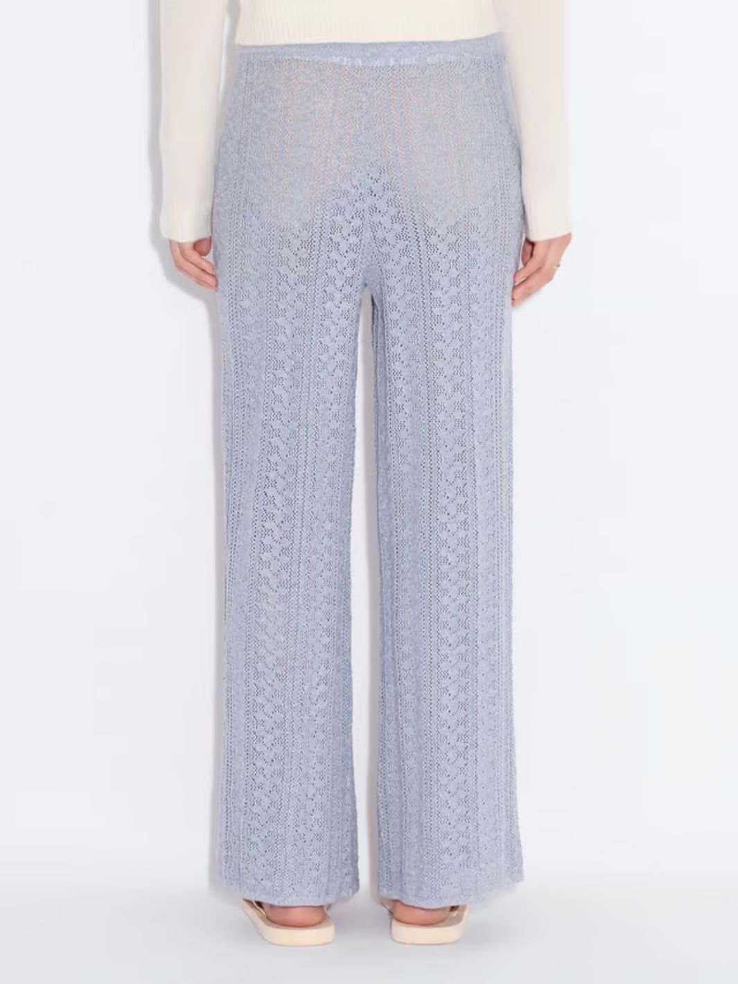 Holzweiler Bukser Bukse | Kelp Crochet Trousers Blue Mix