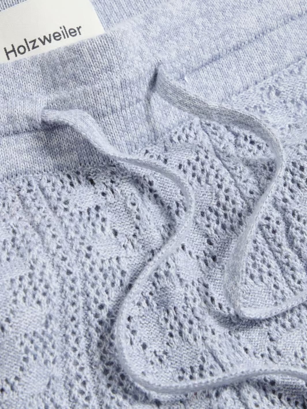 Holzweiler Bukser Bukse | Kelp Crochet Trousers Blue Mix