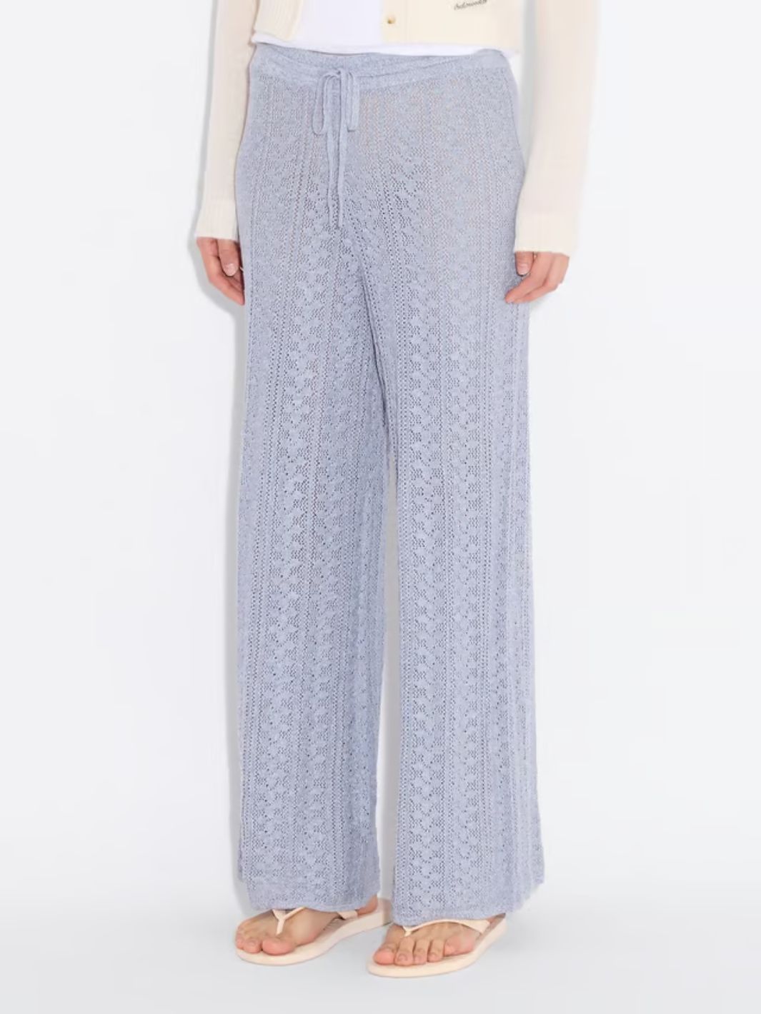 Holzweiler Bukser Bukse | Kelp Crochet Trousers Blue Mix