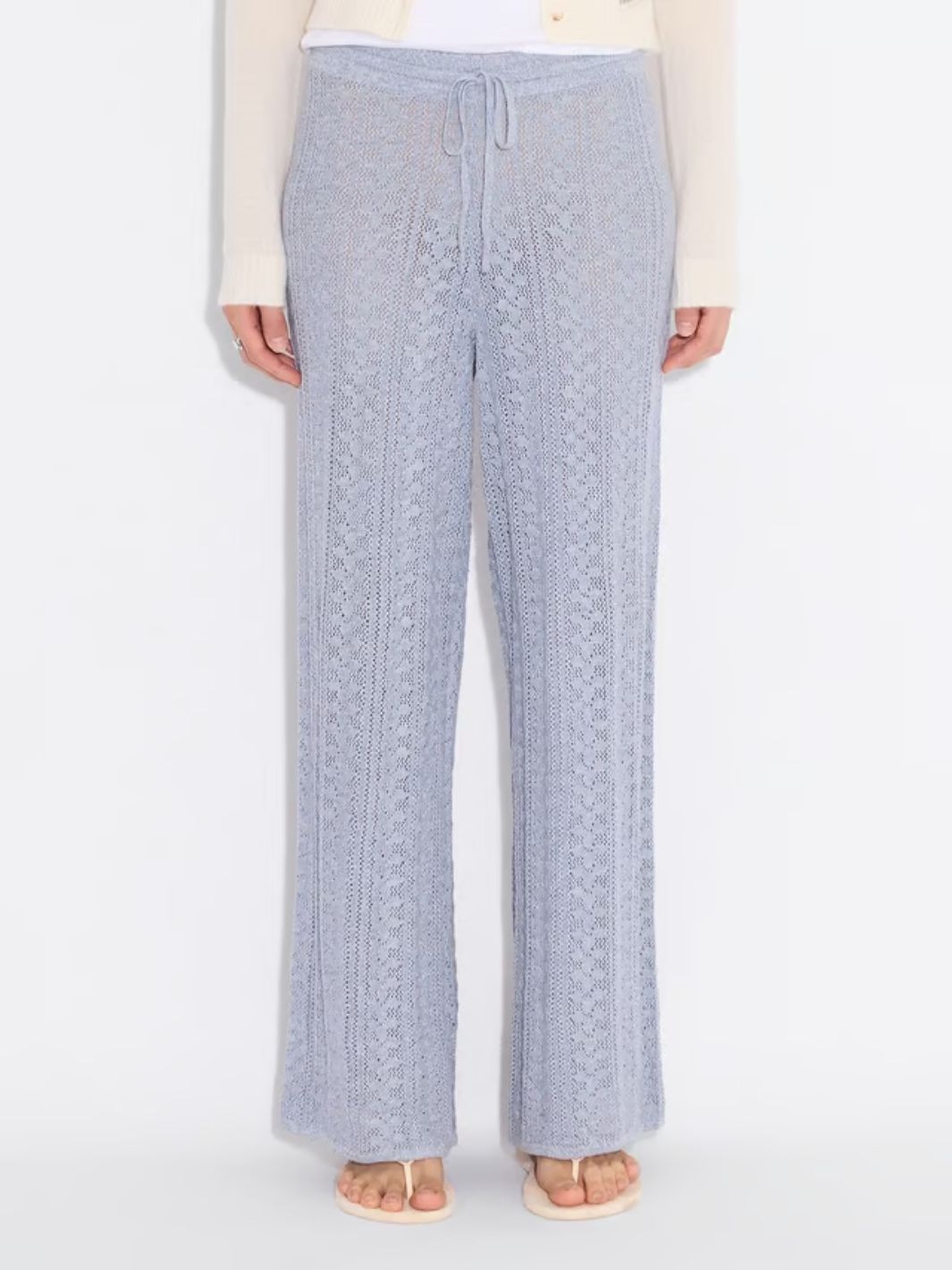 Holzweiler Bukser Bukse | Kelp Crochet Trousers Blue Mix