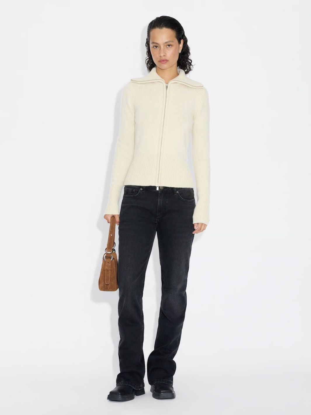 Holzweiler Jackets Cardigan | Line Wool Cardigan Ecru