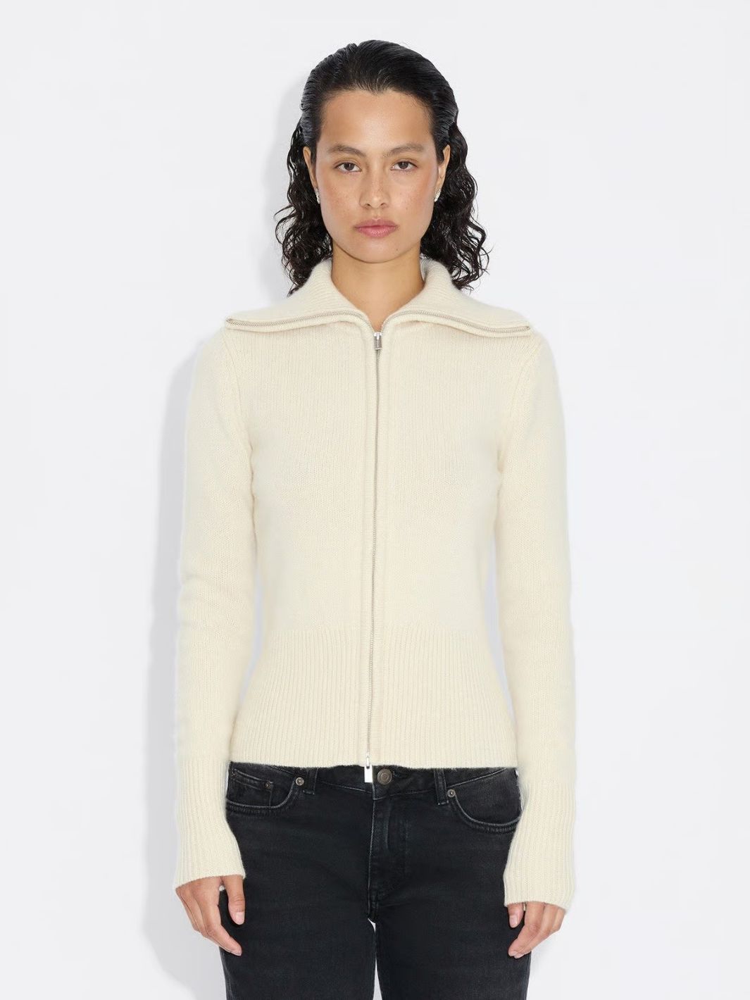 Holzweiler Jackets Cardigan | Line Wool Cardigan Ecru