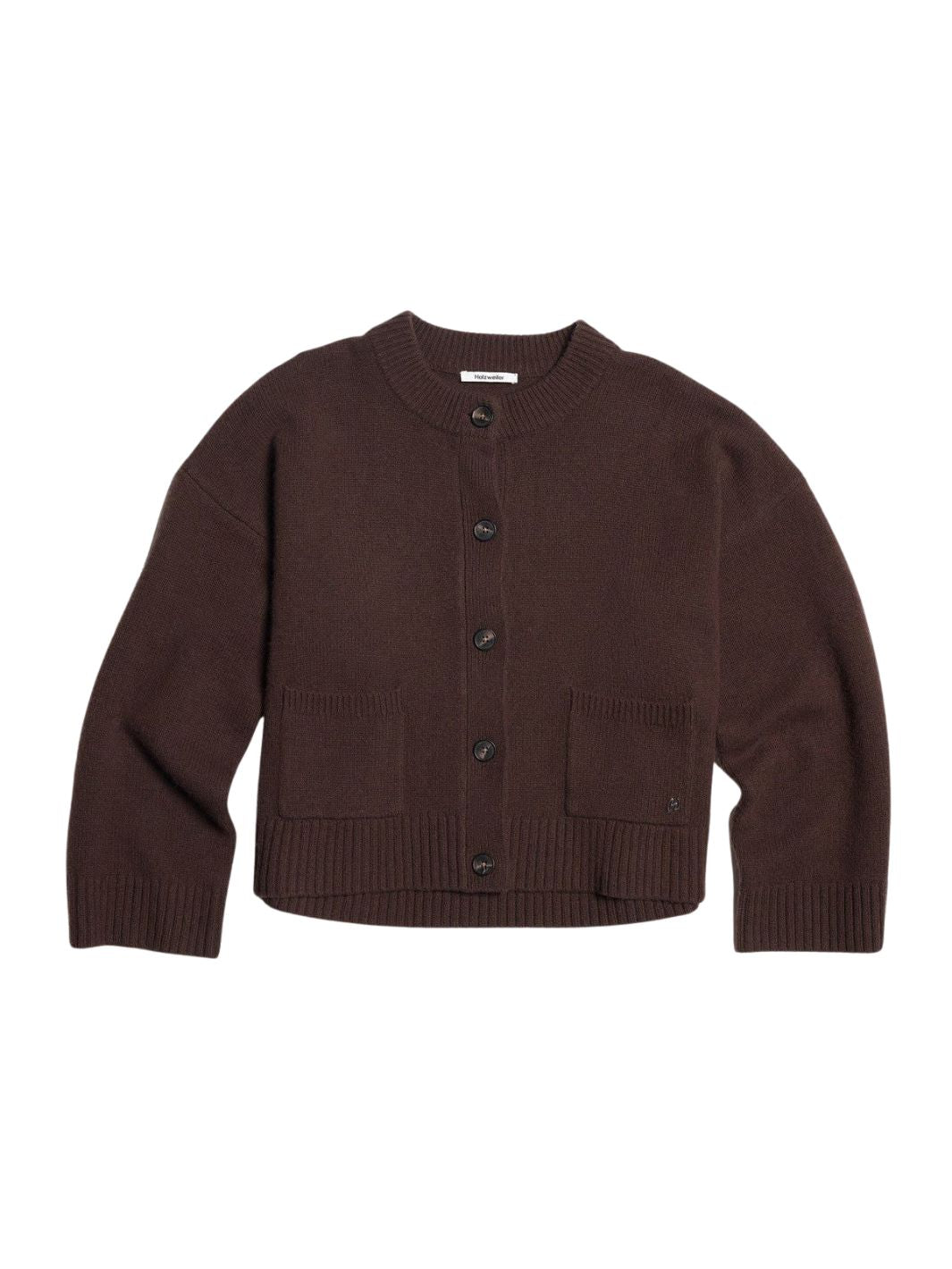 Holzweiler Jackets Cardigan | Wool Wide Cardigan Dk Brown