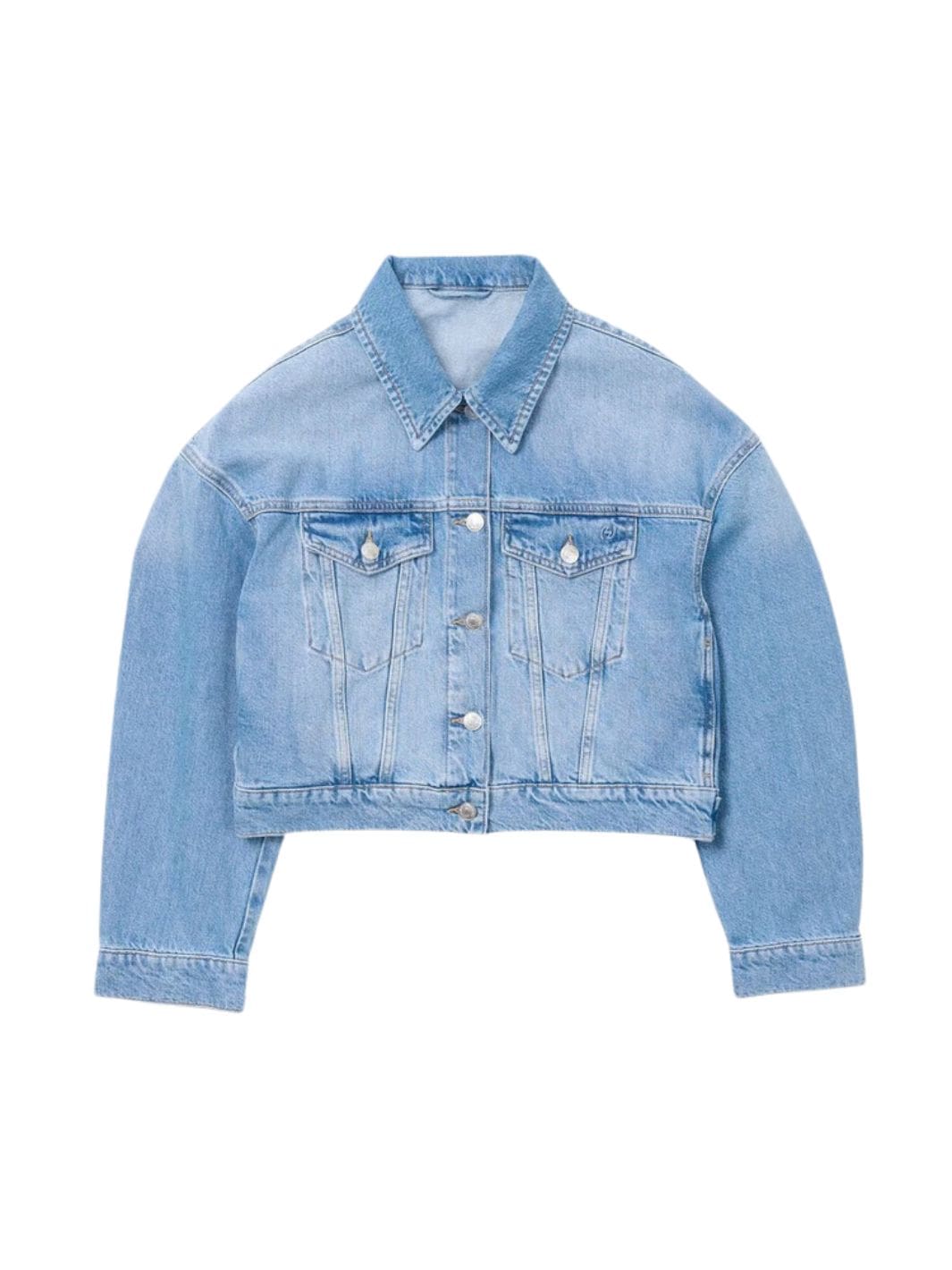 Holzweiler Jackets Jakke | Cropped Denim Jacket Blue