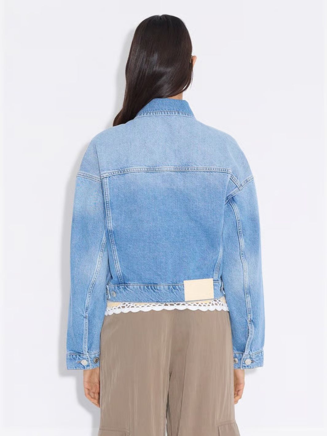 Holzweiler Jackets Jakke | Cropped Denim Jacket Blue