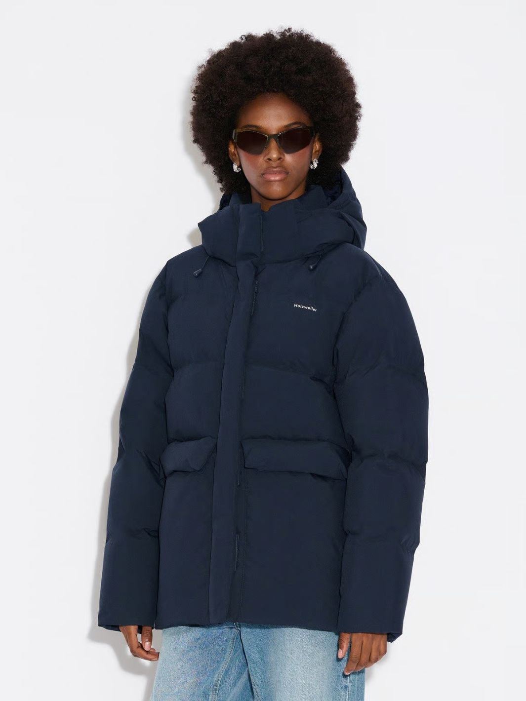 Holzweiler Outerwear Dunjakke | Besseggen Down Jacket Navy