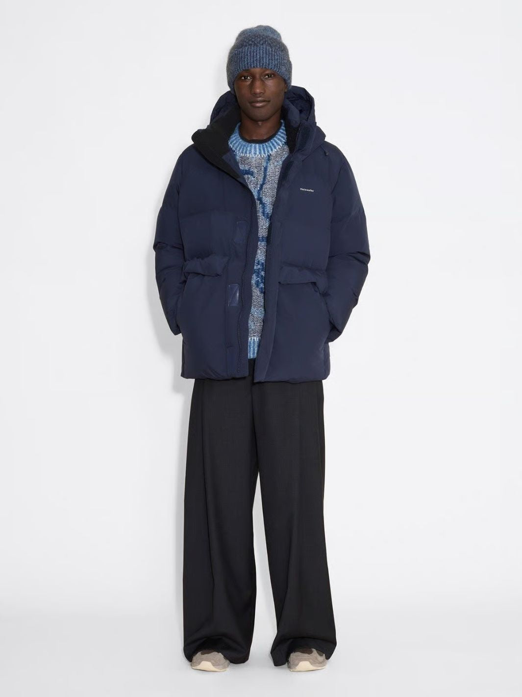 Holzweiler Outerwear Dunjakke | Dovre Down Jacket Dk. Navy