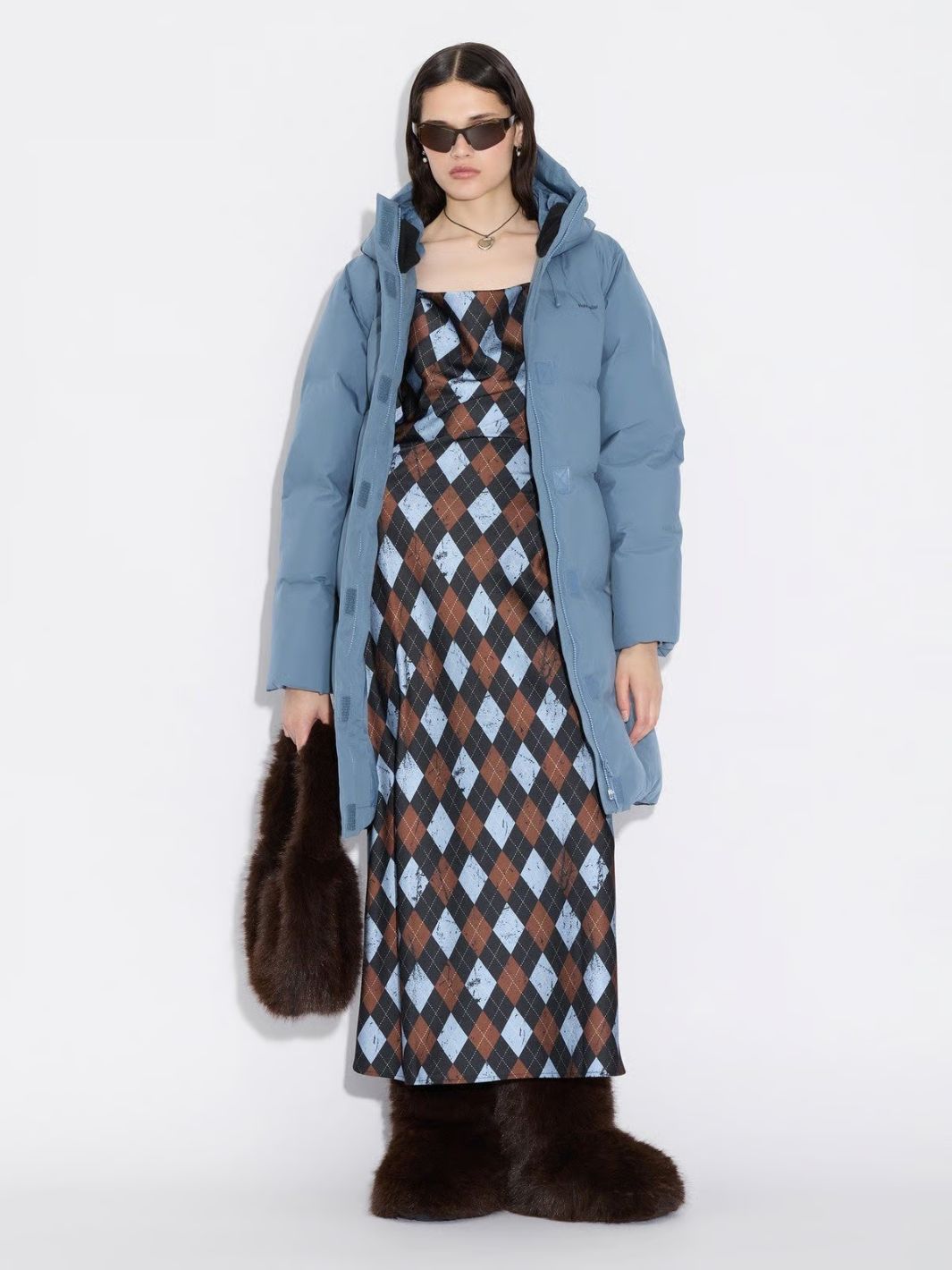 Holzweiler Outerwear Dunjakke | Loen Down Jacket Blue Aqua