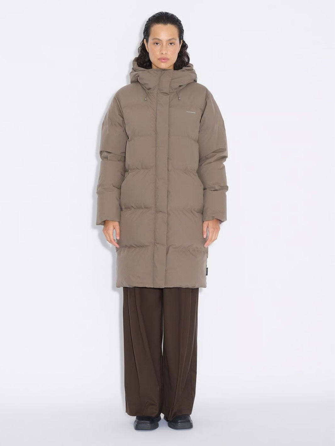 Holzweiler Outerwear Dunjakke | Loen Down Jacket Taupe