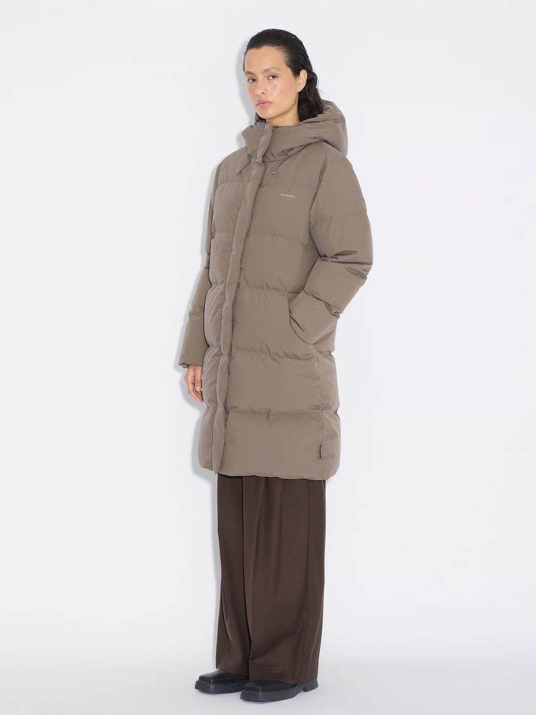 Holzweiler Outerwear Dunjakke | Loen Down Jacket Taupe