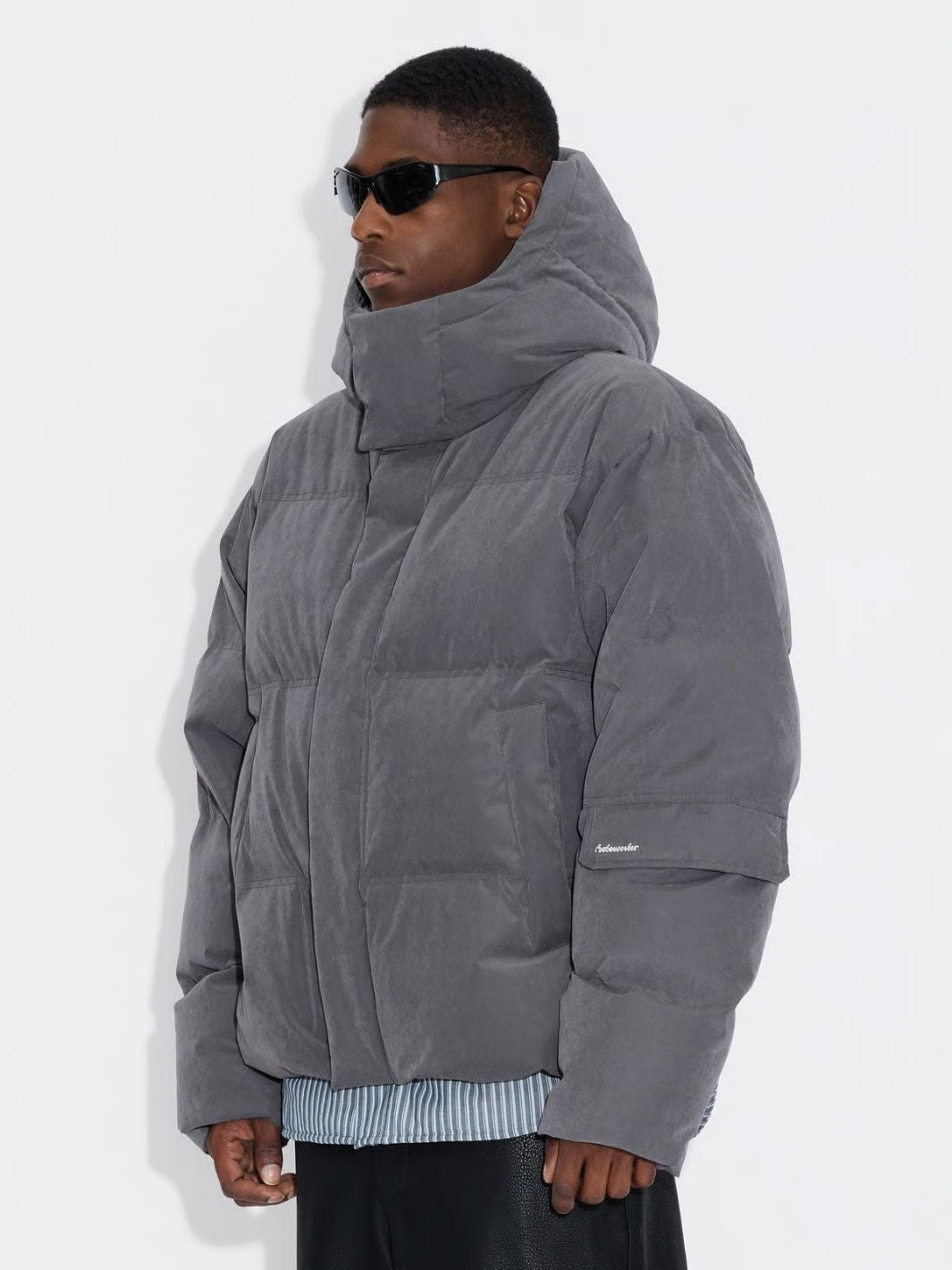 Holzweiler Outerwear Dunjakke | Narvik Brushed Down Jacket Grey
