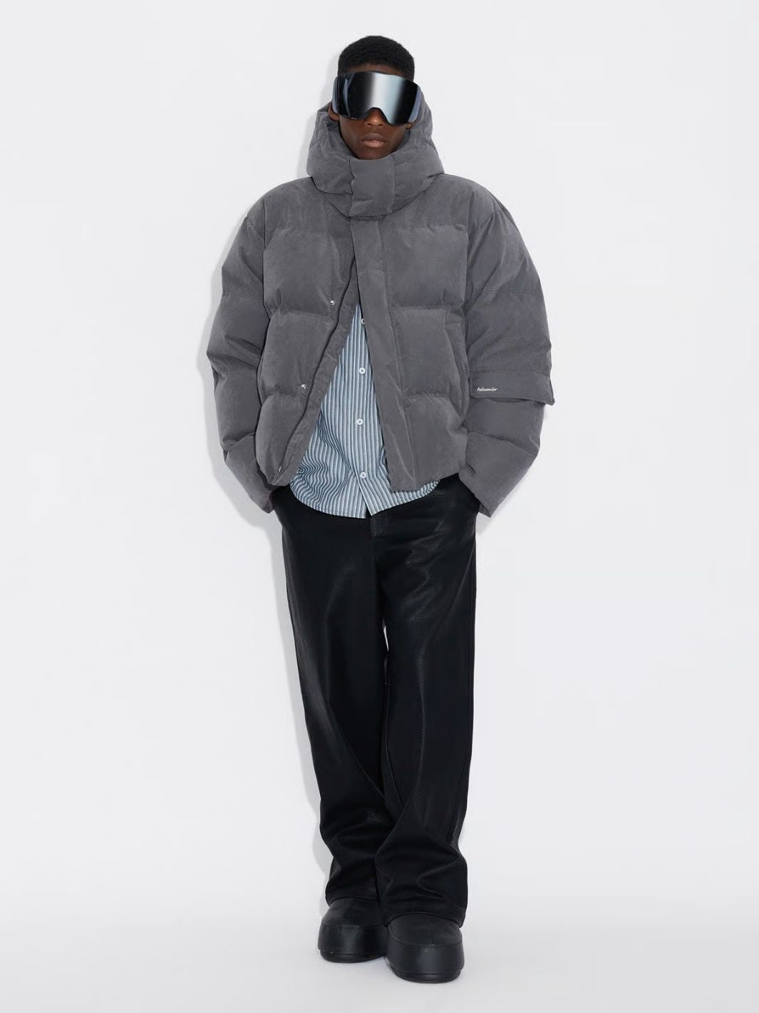 Holzweiler Outerwear Dunjakke | Narvik Brushed Down Jacket Grey