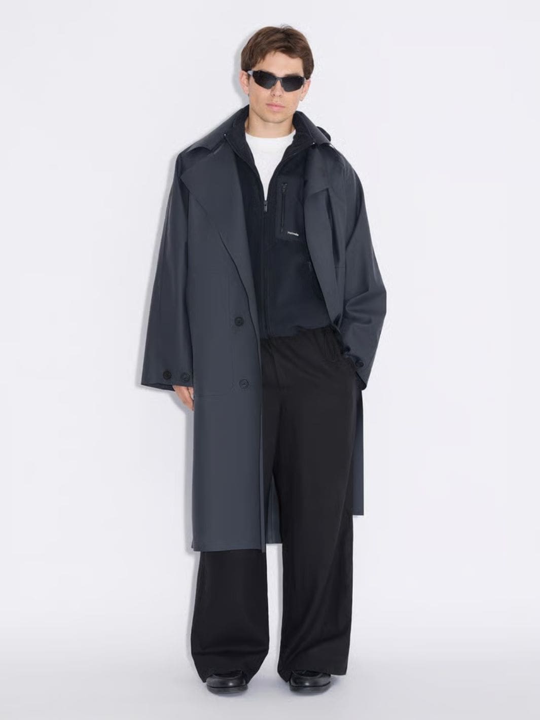 Holzweiler Outerwear Frakk | Luus Hooded Coat Black