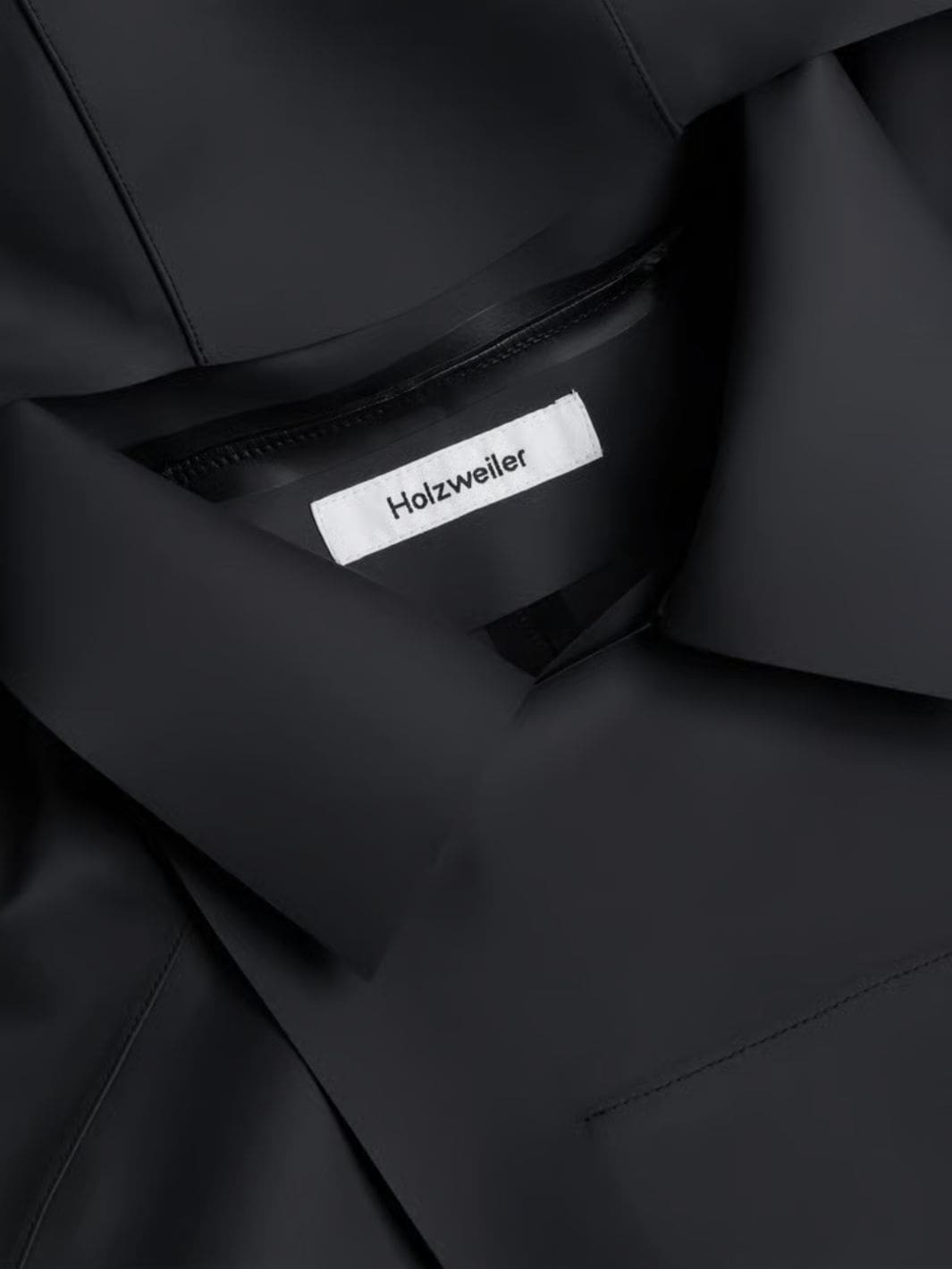 Holzweiler Outerwear Frakk | Luus Hooded Coat Black