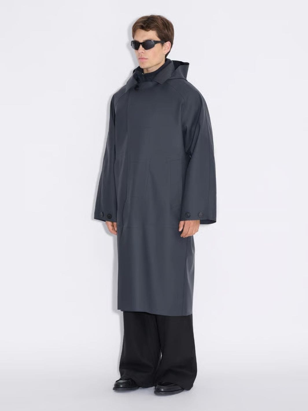 Holzweiler Outerwear Frakk | Luus Hooded Coat Black