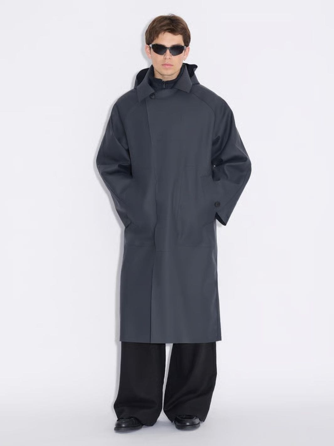 Holzweiler Outerwear Frakk | Luus Hooded Coat Black