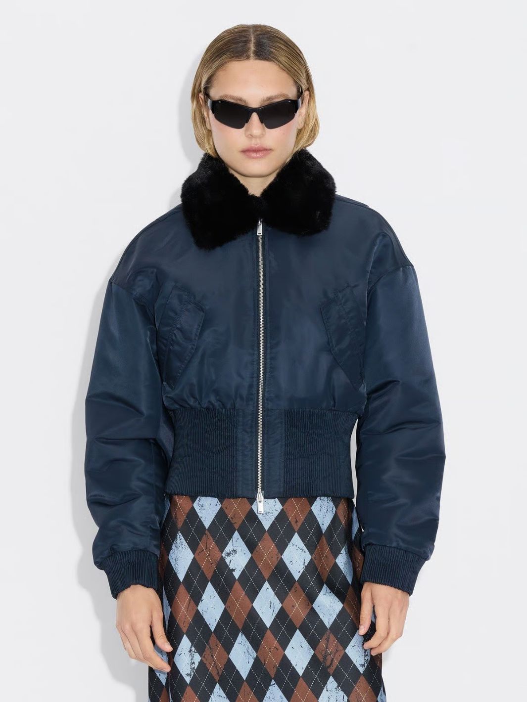 Holzweiler Outerwear Jakke | Saphra Bomber Jacket Dk Blue