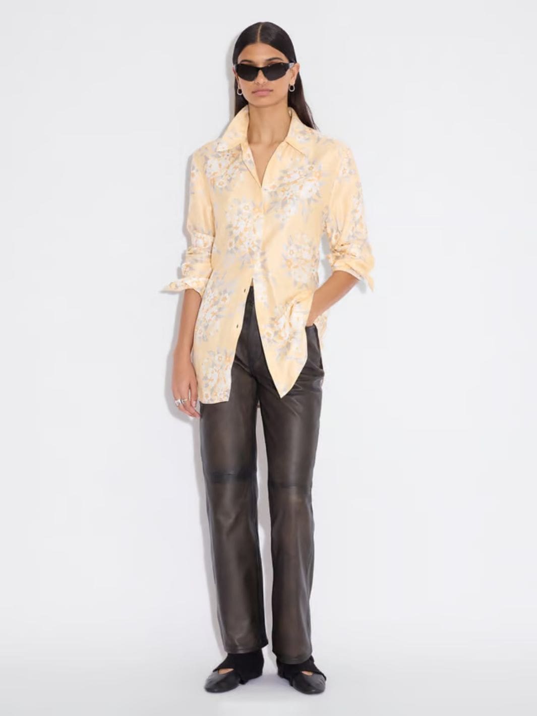 Holzweiler Shirts Skjorte | Eila Print Shirt Lt.Orange Mix