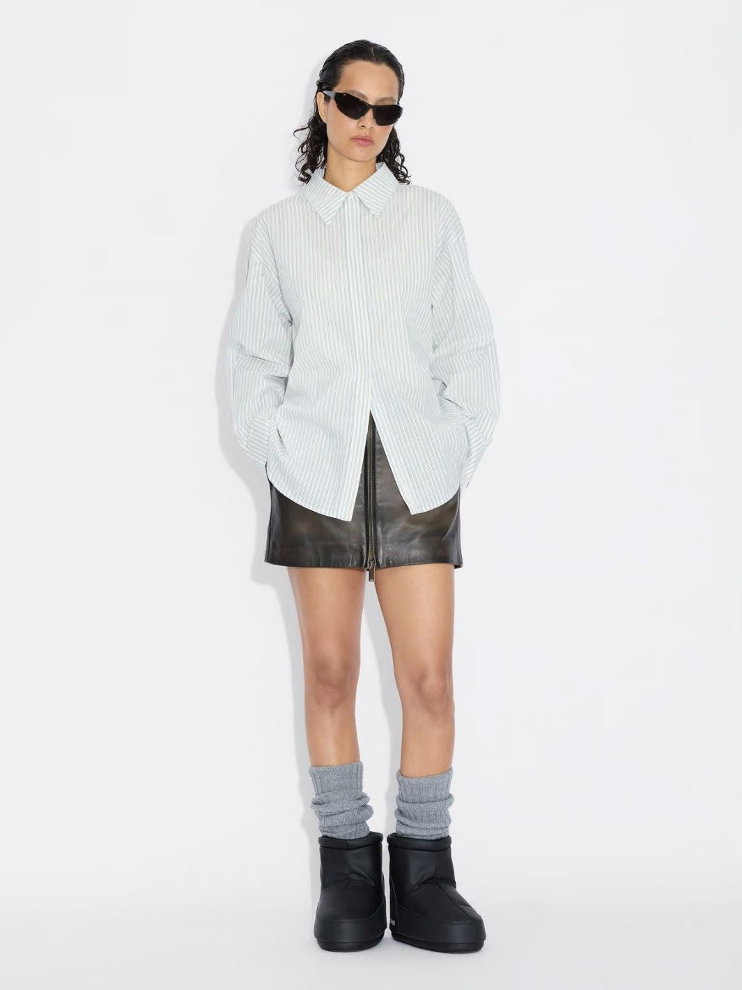 Holzweiler Shirts Skjorte | Oak Stripe Shirt Lt. Blue