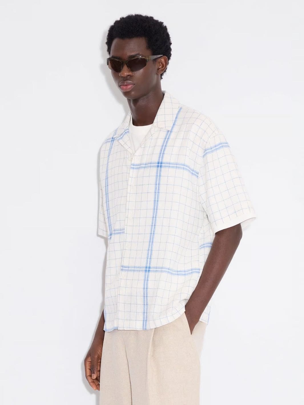 Holzweiler Shirts Skjorte | Pier Check Shirt Blue Mix