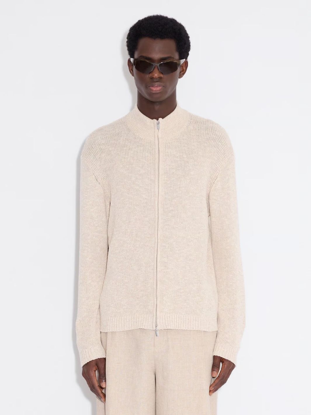 Holzweiler Sweaters Cardigan | Atlantic Zip Cardigan Sand Mix